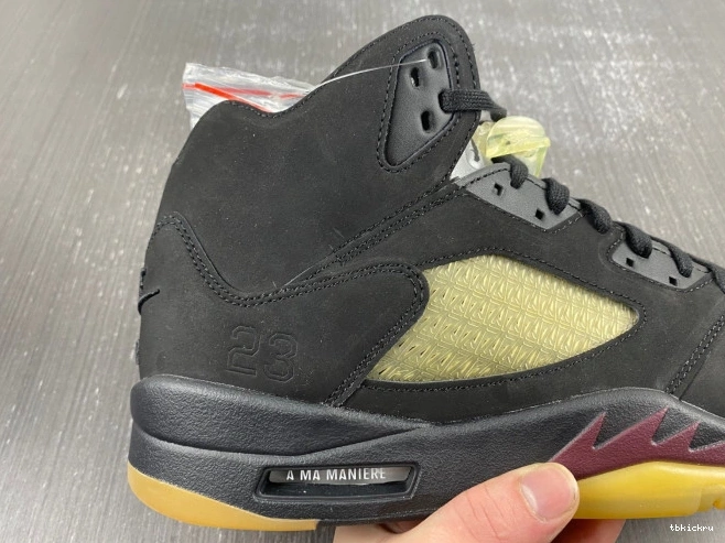 Cheap TBkick Black Maniere Air 5 A Ma Jordan x FD1330-001 0719